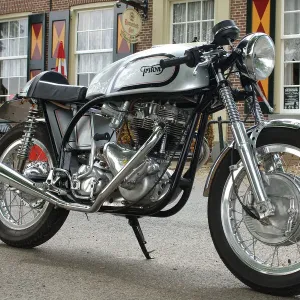 1962 Silver Triton Triumph-Norton Hybrid Print 1962 Silver Triton Triumph-Norton Hybrid Print