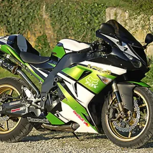 こうへい　Green Goliath BB10 2007 Kawasaki ZX-10R Green Metallic Superbike. Art Prints