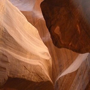 Upper Antelope Canyon was formed by erosion of Navajo Sandstone, primarily due to flash flooding where during monsoon