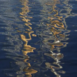 Abstract reflection on water, Rockport, Massachusetts