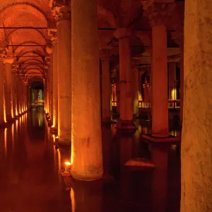 Asia, Turkey, Istanbul The Basilica Cisternaa Sunken Palace, Sunken Cistern"