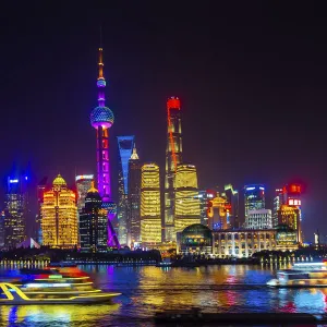 Bund skyscrapers, Shanghai, China