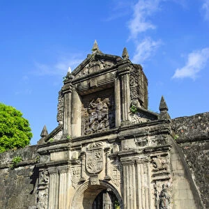 Entrance to the old Fort Santiago, Intramuros, Manila, Luzon, Philippines