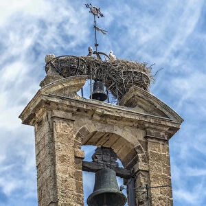 Europe, Spain, Salamanca, Church of San Martin bell tower