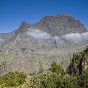 France, Reunion Island, Cirque de Cilaos, Le Grande Benare mountain (el. 2898 meters)
