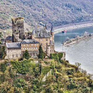 Germany, Rhineland-Palatinate, St. Goarshausen, Cat Castle