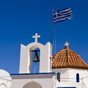 Greek Orthodox church in the village of Drios on the island of Paros, Greece