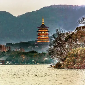 Leifeng Pagoda, Hangzhou, Zhejiang, China