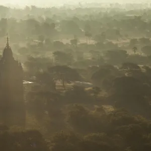 Morning view of the temples of Bagan, Myanmar