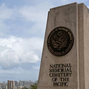 National Memorial Cemetery Pacific Punchbowl in Honolulu Hawaii Oahu