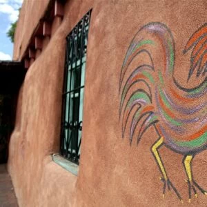 Santa Fe, New Mexico, USA. The famous Pink Adobe restaurant on Old Santa Fe Trail