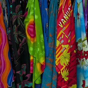 Sarongs for sale in Port Vila, Island of Efate, Vanuatu, South Pacific