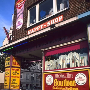 Sex Shop in St Pauli Area Hamburg Germany