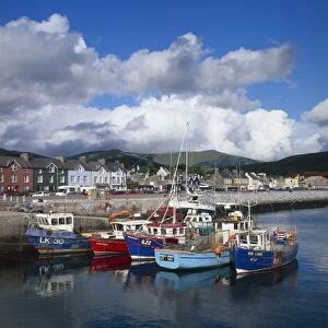 Town and Harbour, Dingle, County Kerry, Munster, Ireland