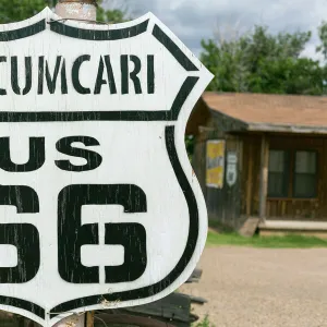 Tucumcari Route 66 sign, New Mexico, USA