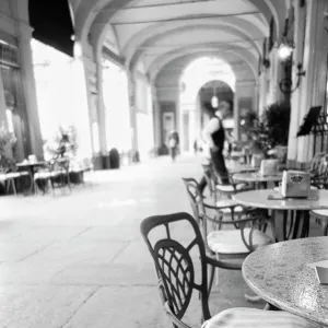 Turin Italy, Cafe and Archway