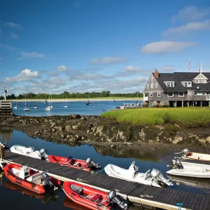 USA, Massachusetts, Cape Ann, Gloucester. Annisquam Harbor, summer