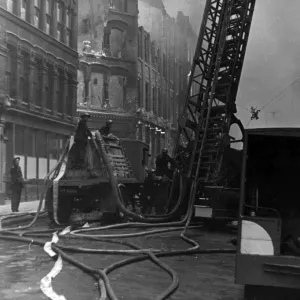 Blitz in London -- St Bride Street, WW2