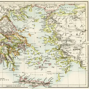 Maps and Charts Canvas Print Collection: Turkey