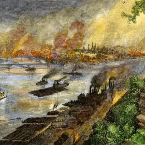 Pittsburgh dal fiume Ohio, anni '80. Pittsburgh dal fiume Ohio, anni '80.