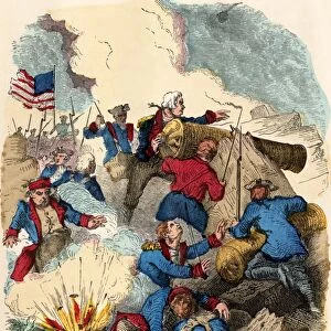 Fort Mifflin besieged by the British, 1777