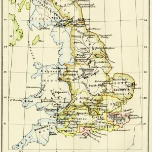 Map of Britain in 597 AD