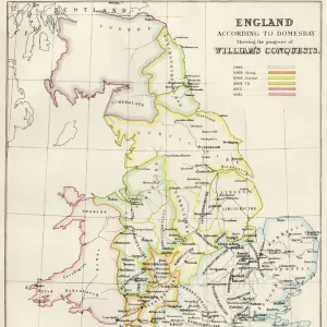 Map of England in 1066