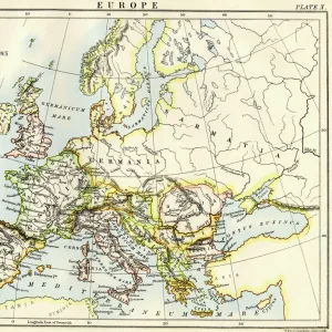 Map of Europe under the Roman Empire