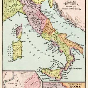 Maps of Italy in ancient times