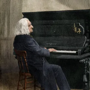 Franz Liszt Print at the Piano Franz Liszt Print at the Piano