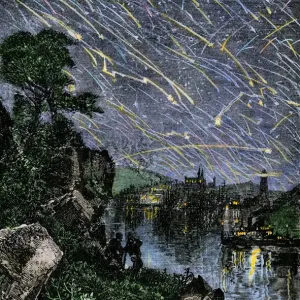 Meteor Shower Print over the Mississippi River Meteor Shower Print over the Mississippi River