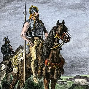 Soldiers on horseback in ancient Gaul