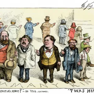 Thomas Nast cartoon about Boss Tweed corruption