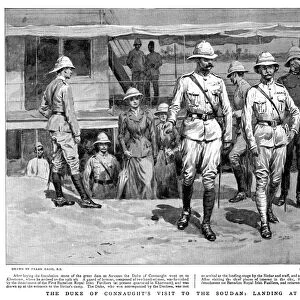 ARTHUR, DUKE OF CONNAUGHT (1850-1942). British prince and soldier. Landing at Khartoum, Sudan