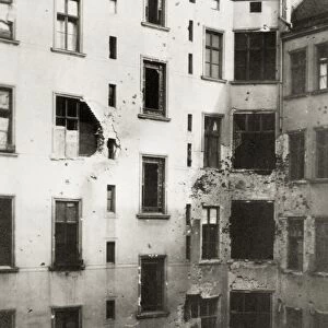 BERLIN: GENERAL STRIKE, 1920. Destroyed apartment building in Berlin