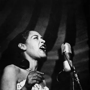 BILLIE HOLIDAY (1915-1959). American jazz singer