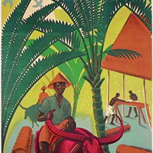 BORNEO SAGO. British Empire Marketing Board poster, 1931