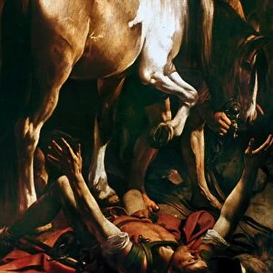 CARAVAGGIO: ST. PAUL. Conversion of St. Paul. Oil on canvas, c1603