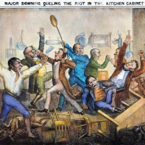 Andrew Jackson's Kitchen Cabinet Print of 1833 Andrew Jackson's Kitchen Cabinet Print of 1833