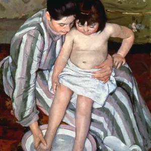 CASSATT: THE BATH, 1891-2. Oil on canvas by Mary Cassatt