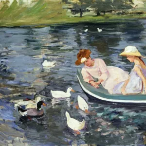 CASSATT: SUMMERTIME, 1894. Summertime. Oil on canvas by Mary Cassatt, 1894