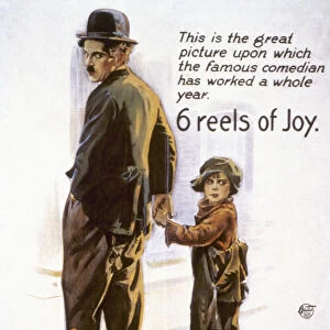 CHAPLIN: THE KID, 1920. Poster for Charlie Chaplin in The Kid