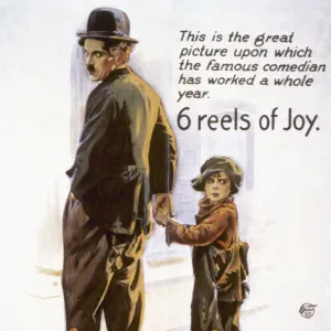 CHAPLIN: THE KID, 1920. Poster for Charlie Chaplin in The Kid