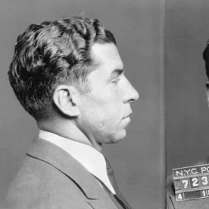 CHARLES LUCKY LUCIANO (1897-1962). American gangster. Photographed by the New York City Police Department, 1936