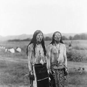 CHEYENNE SUN DANCERS, c1910. Two young Cheyenne men in ceremonial body paint for