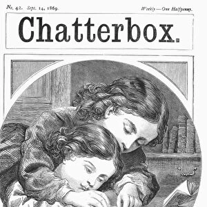 CHILDRENs MAGAZINE, 1869. Title page of an issue of Chatterbox, an English childrens magazine, 1869