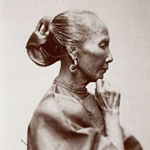 CHINA: WOMAN, 1860s. Woman of the Working Class, Canton, China: photographed by John Thomson