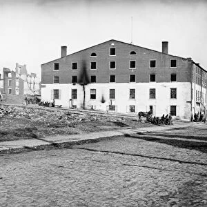 CIVIL WAR: LIBBY PRISON. The Confederate Libby Prison in Richmond, Virginia. Photographed in 1865 after it was taken over by the Union Army