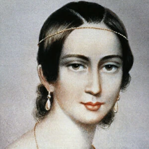 CLARA SCHUMANN (1819-1896). German pianist and composer. Mrs. Robert Schumann: lithograph, 19th century