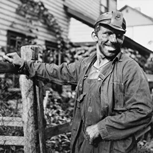 COAL MINER, 1938. A Polish-American coal miner in Capels, West Virginia